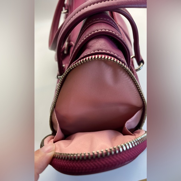 Cole Haan Magenta Leather Shoulder Bag - Picture 7 of 10